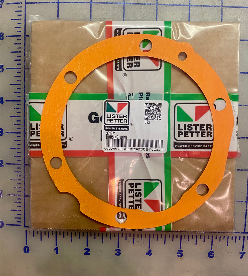 361871 Gasket, Housing used on AA1, AB1, AC1, and AD1 Lister Petter series engines.