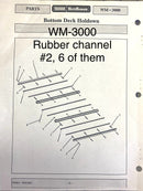 10256 Channel Rubber used on the Read Screen-All RD-40, 90, 150 and the WM2000 and 3000 Screens, top and bottom. Superseded part number for this product was 1174.