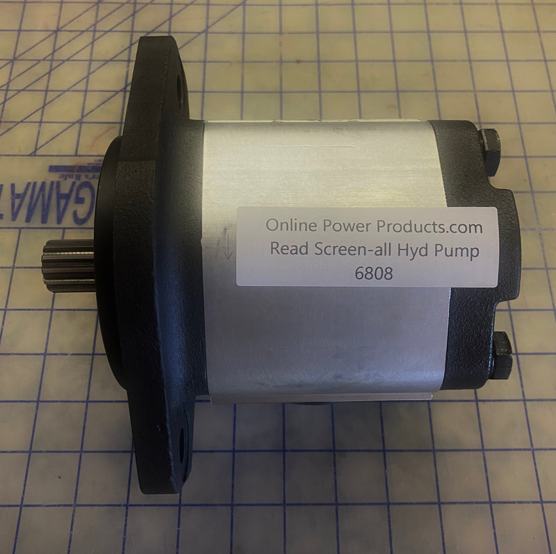 6808 Hydraulic Pump, used on the Read Screen-all screeners, model RD-90. Superseded part number was 10379
