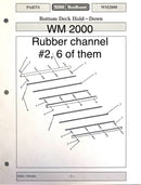 10256 Channel Rubber used on the Read Screen-All RD-40, 90, 150 and the WM2000 and 3000 Screens, top and bottom. Superseded part number for this product was 1174.