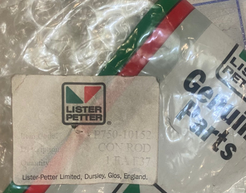 750-10152  Connecting rod assembly, used on the LPW and the LPWS Lister Petter series engines.