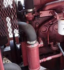 40-0006806 Hose, Suction side lower hose Gas and Diesel 2300 and 3400 series with the factory oil cooler. Hercules and White diesel engines.