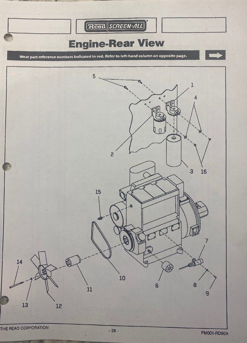 11195 Solenoid fuel stop, Used on the Read Screen-All poructs lo9ine of RD40, RD90 and RD150 screeners