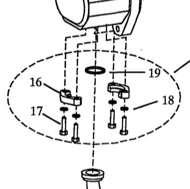 10184 Flange kit, used on the Read Screen-All screeners, models RD-40, RD-90.