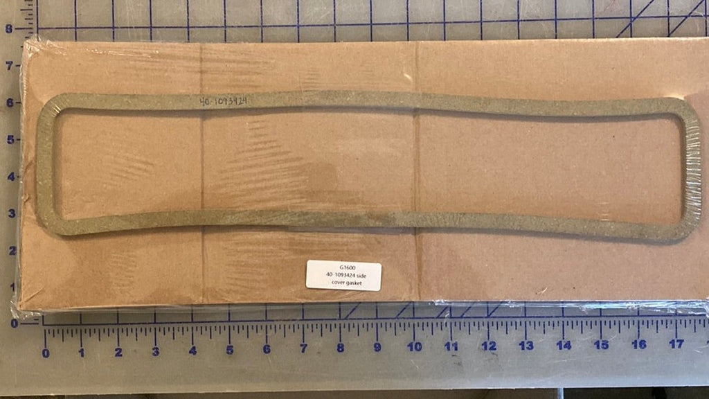 Hercules Engine Gaskets 40-1093424 side cover gasket, used on the Hercules G1600 gas engine