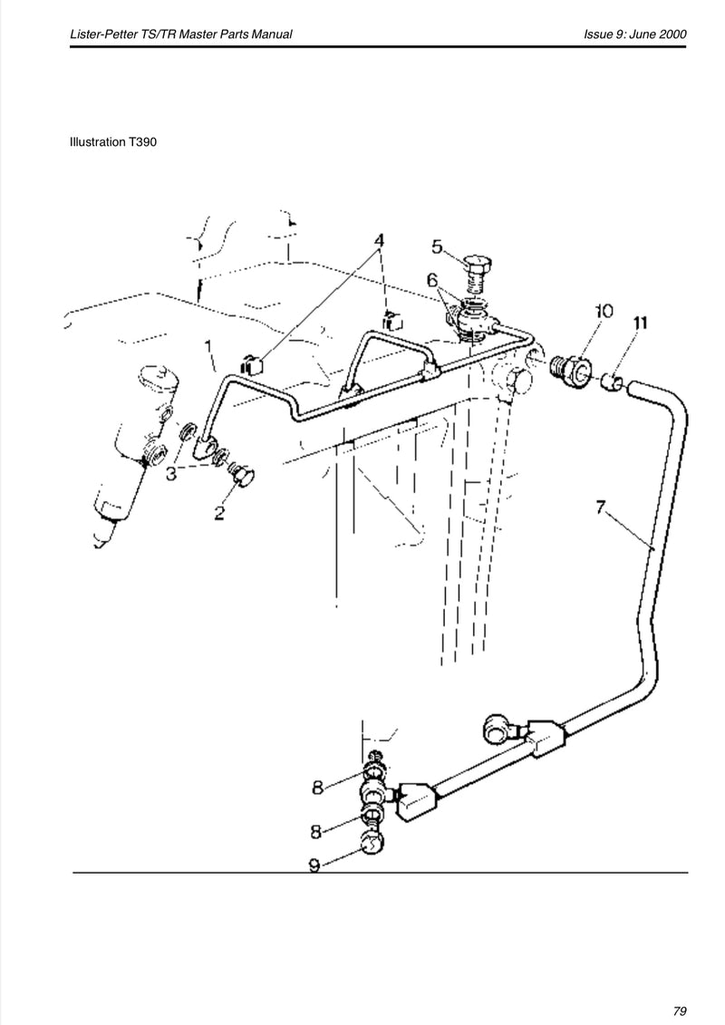 202-41320 Grommet, used in the fuel system of the TS/TR series engine.