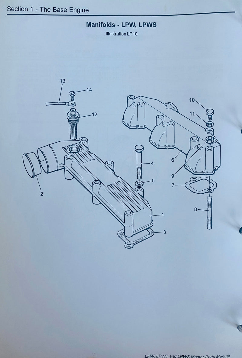 Lister Petter intake manifold bolt, 272-00729 fits LPA, LPW, LPWS, LPWG, LPWT series engine