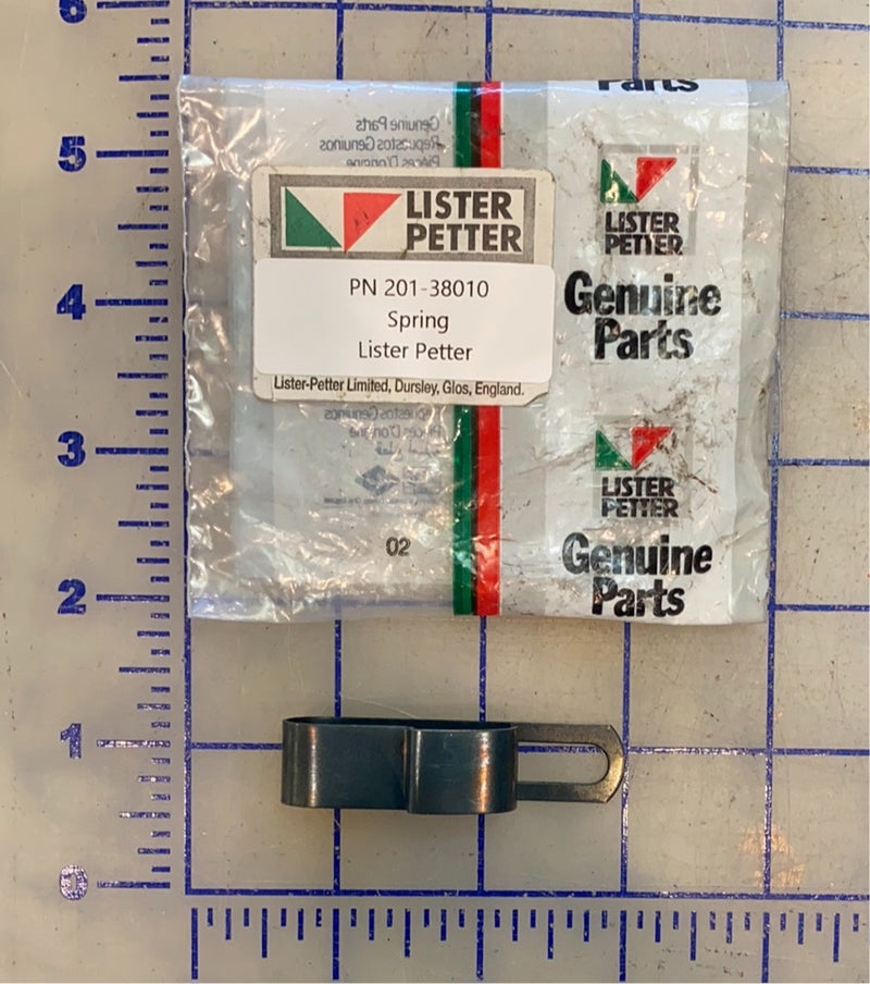 Lister Petter stopping lever spring 201-39010, used on TS and TR 1, 2 and 3 cylinder model engines.