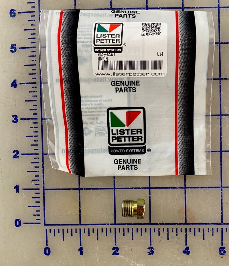 202-42371 Union, This is a very common fitting that's used throughout the LPW/S/T/G Alpha series and other Lister Petter engines.