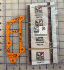 751-40450 Lister Petter Water Pump gasket fits LPW, LPWS, LPWG, LPWT engines.