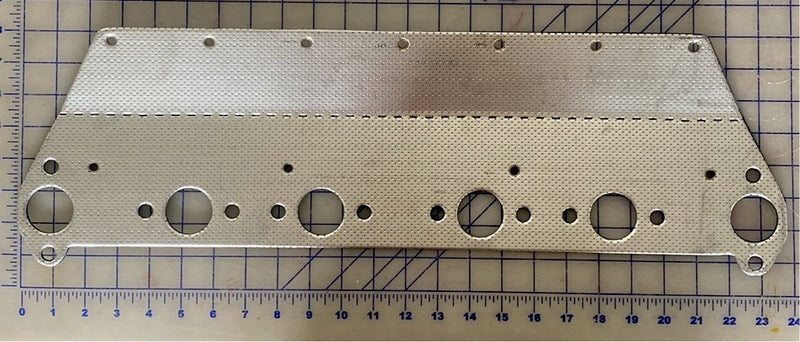 287345 Exhaust gasket/heat shield, Hercules model G3400 and D3400 6 cylinder engines.