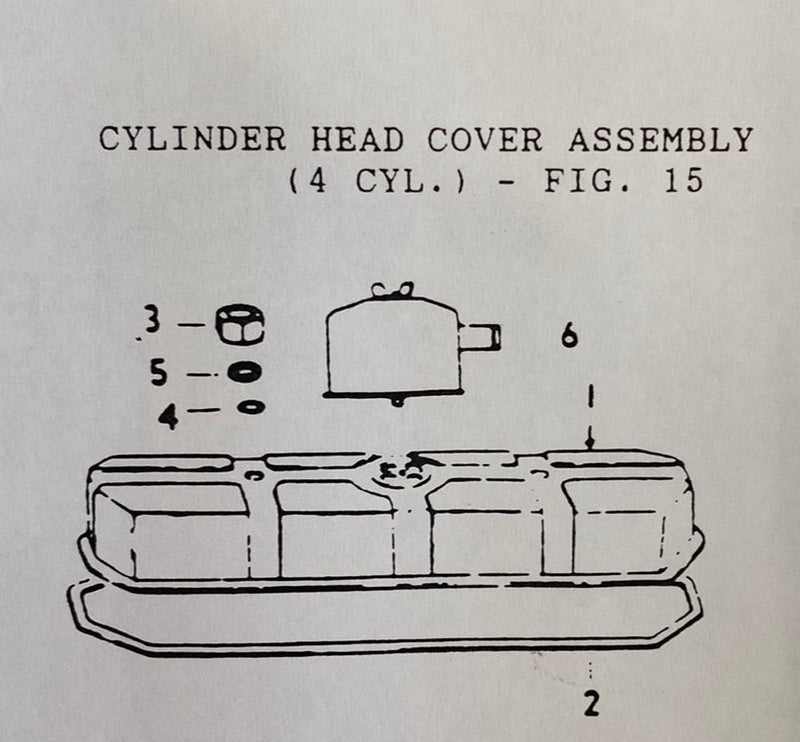 255213-00 Valve cover gasket, Hercules Diesel and Gas 4 cylinder 2300 series engine and the D198 series engine