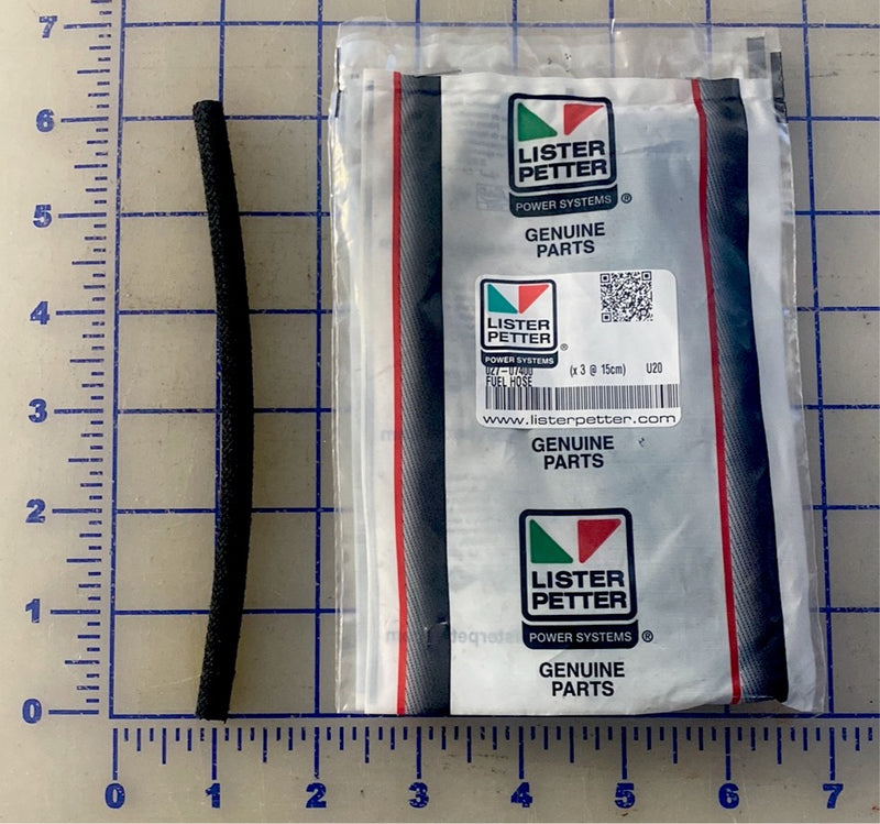 027-07400 Fuel return hose, used on the TS/TR air cooled engines.