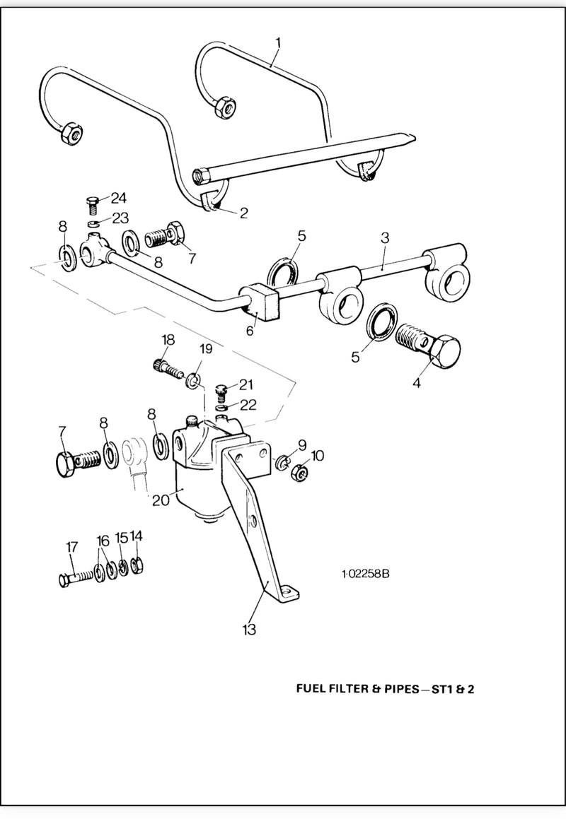 013-22350 Lister Petter Copper fuel/oil filter and sump drain washer