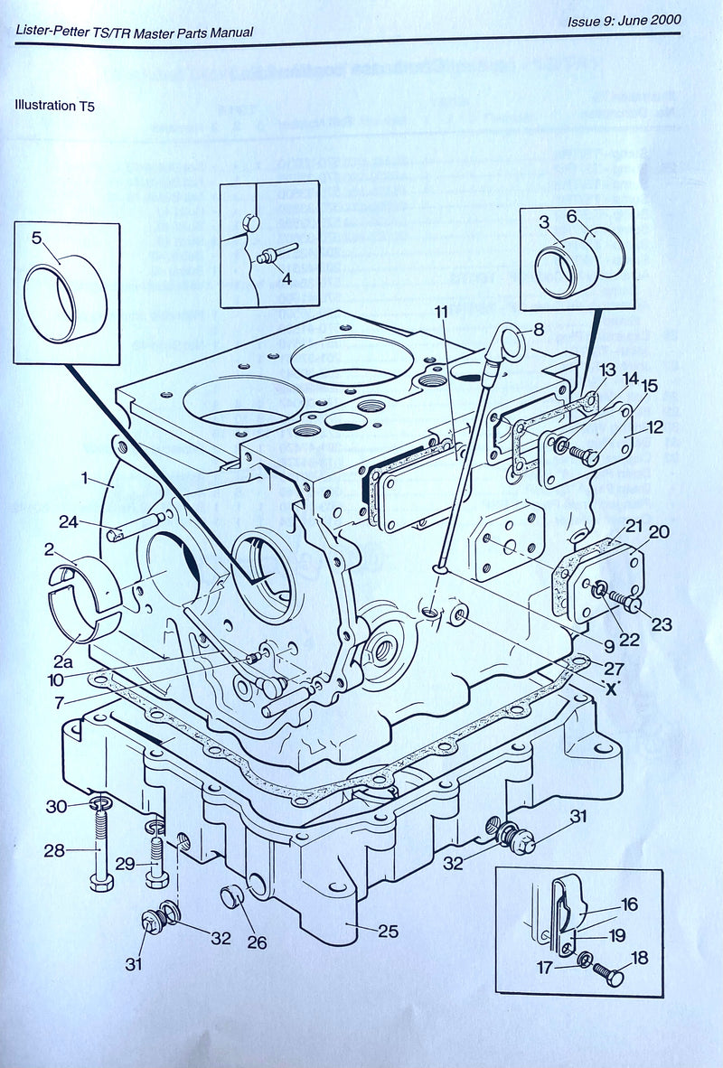 Lister Petter Sump Joint 203-30542