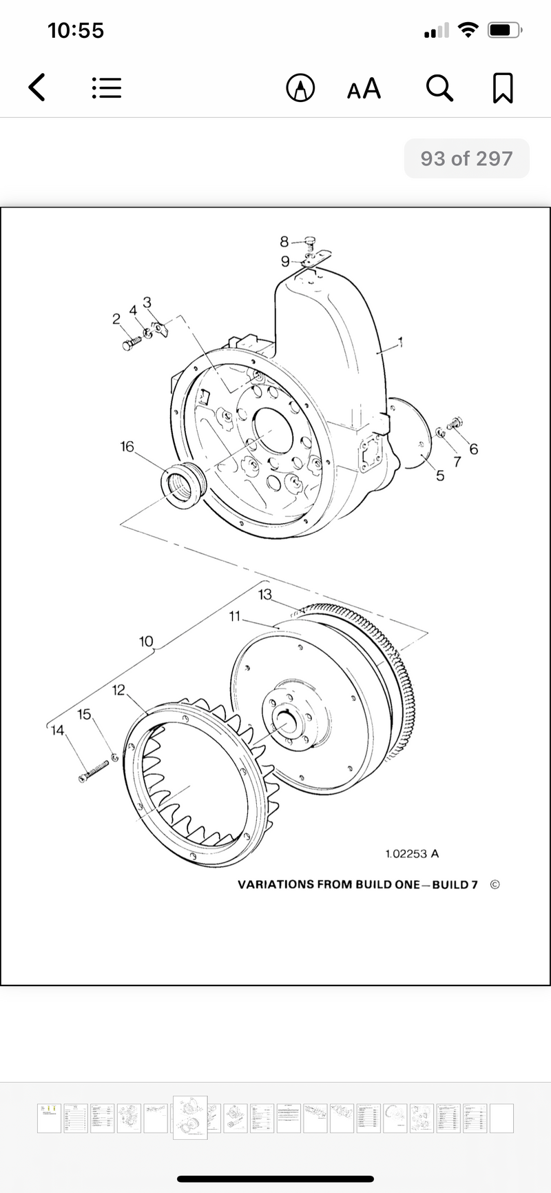 Lister Petter Retaining ring 201-80830, used on a model ST3 build 7 Lister Petter engine.