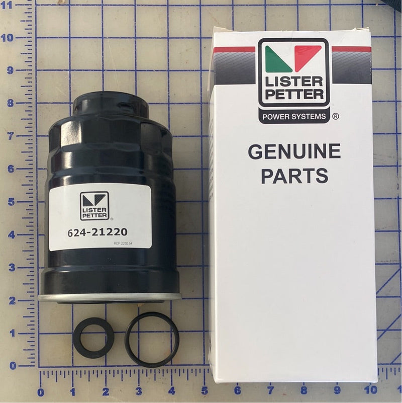 624-21220 Fuel filter, filter for the DWS4 water cooled Lister Petter engine.