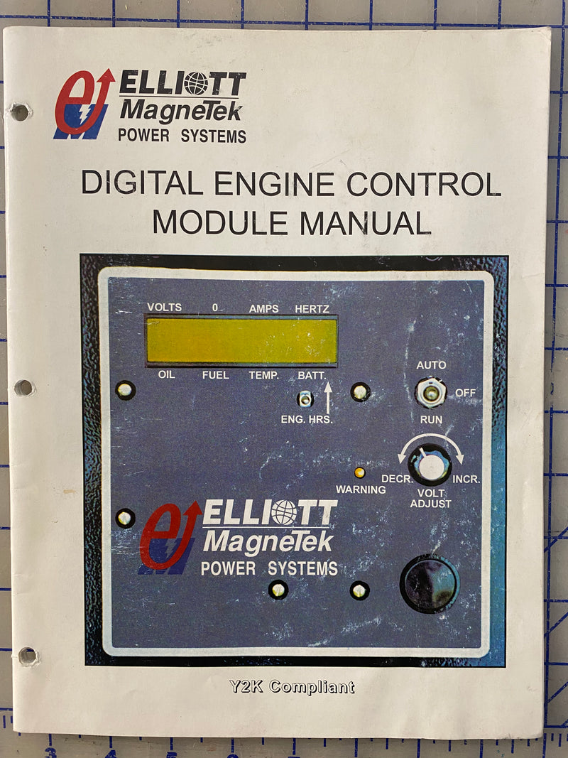 26172100 Elliott MagneTek digital engine control module manual