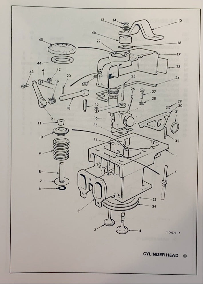 201-80180 valve cover gasket for the Lister Petter ST model engine