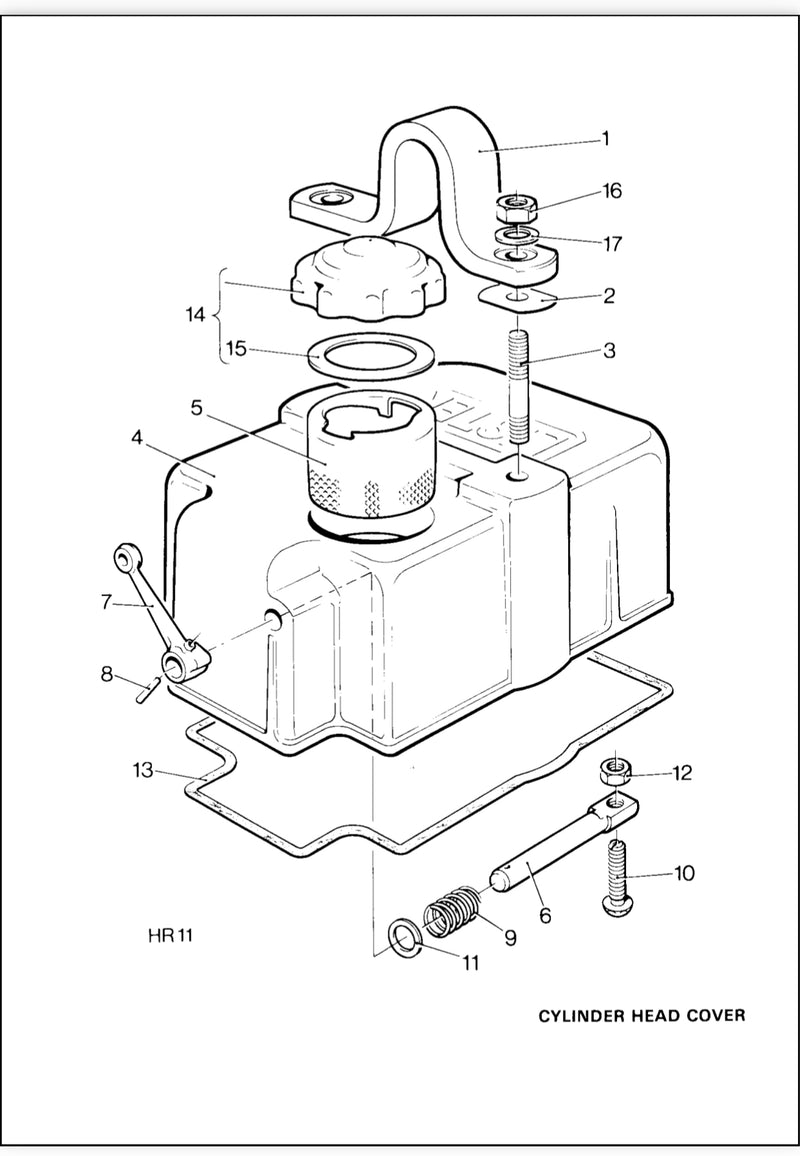 Lister Petter Valve cover gasket 351-10510,