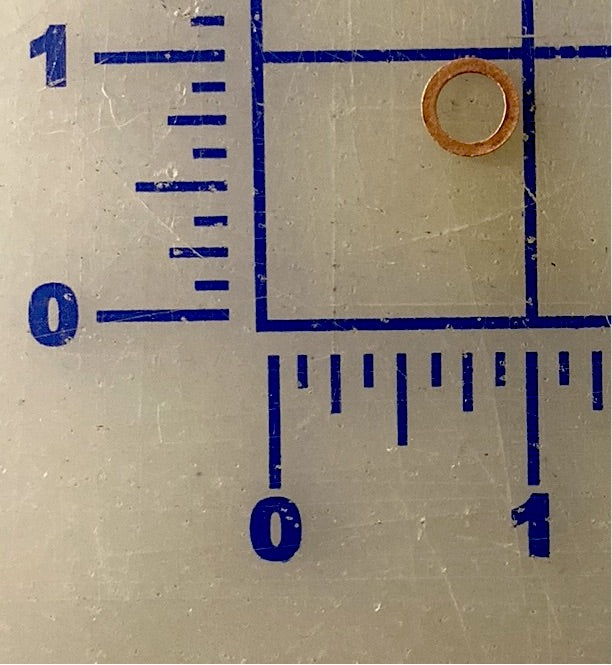 291-26090 Copper sealing washer, used in various ways in Lister Petter assemblies.