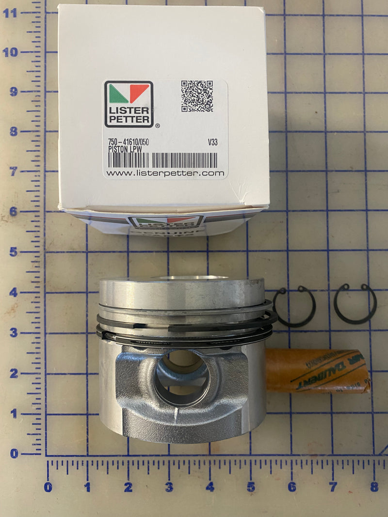 750-41610/050 Piston assembly, used on the LPW and the LPWS Lister Petter series engines.