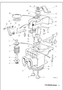 201-80350 Exhaust Rocker Bracket, used on Lister Petter ST 1,2,3 model engines.