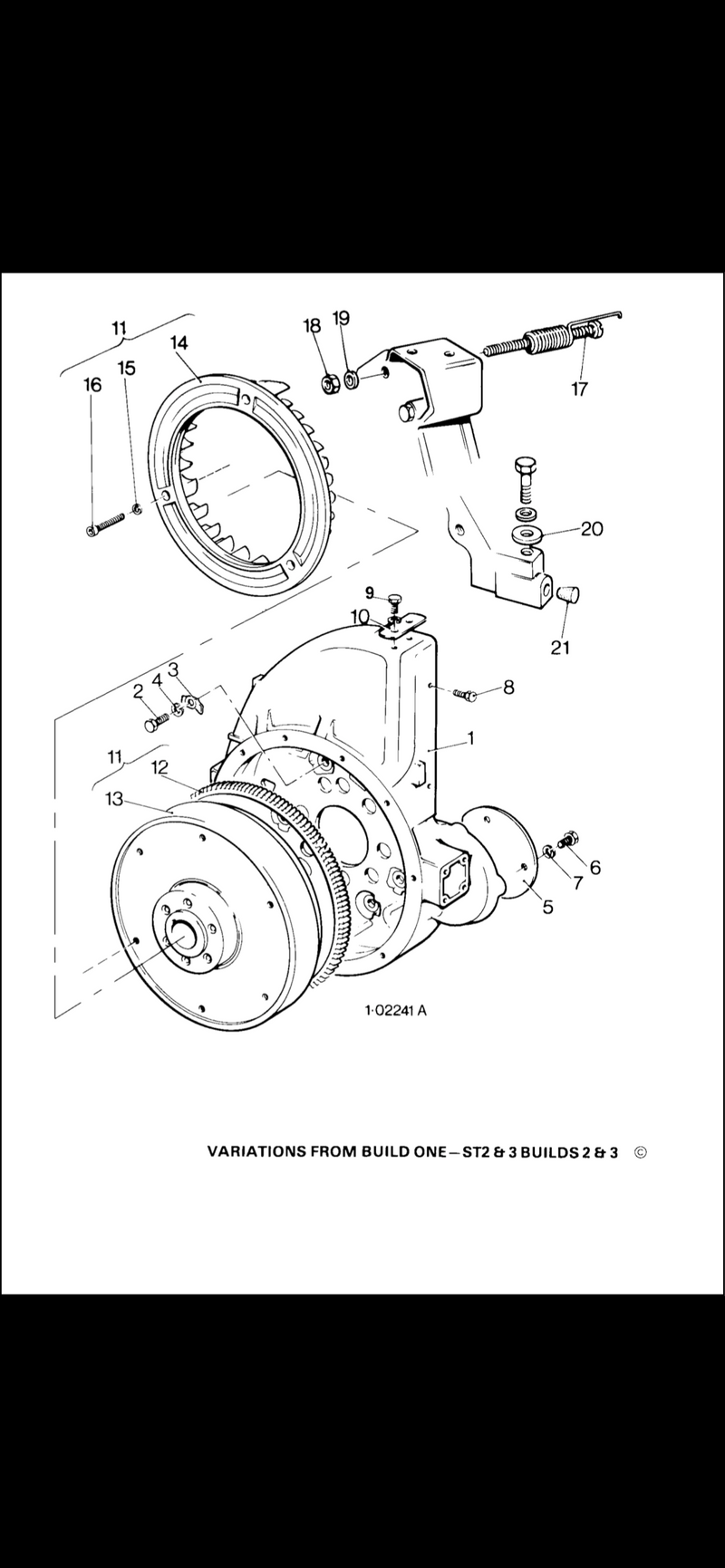 203-12870 Starter Ring Gear, Lister Petter. Clockwise rotation used on models LD, LR, SR and ST.