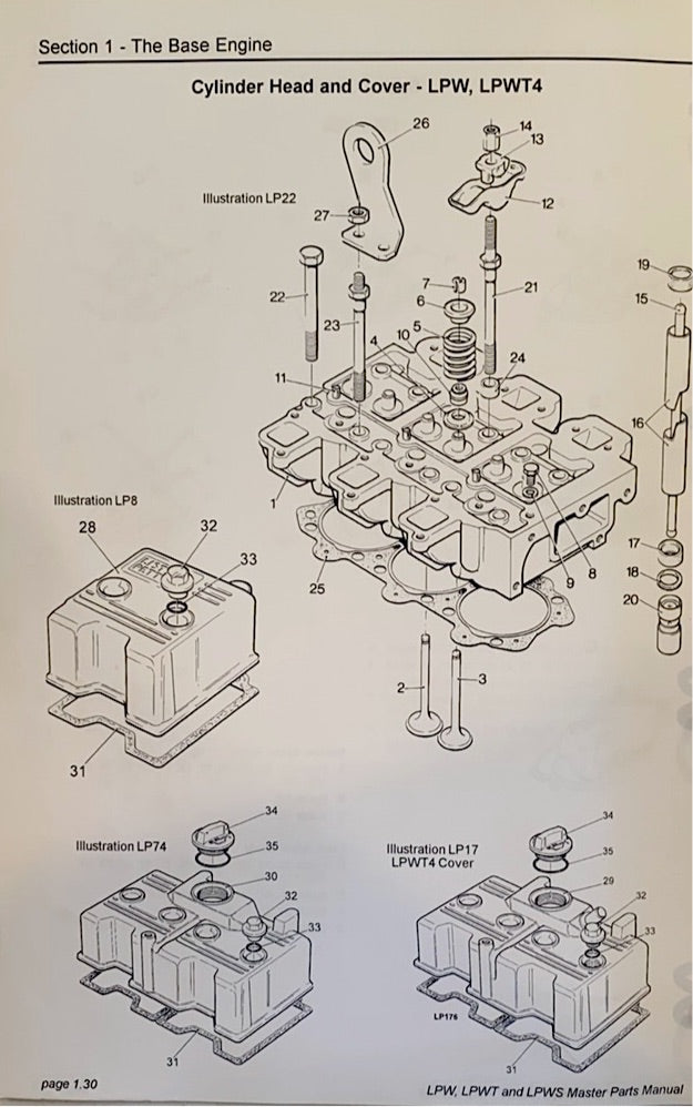 750-11280 Rocker lever kit used on Lister Petter LPA, LPW, G/S/T Alpha engines.