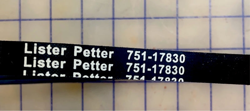 751-17830 Fan Belt, This belt is used on the LPW S/T/G series engines