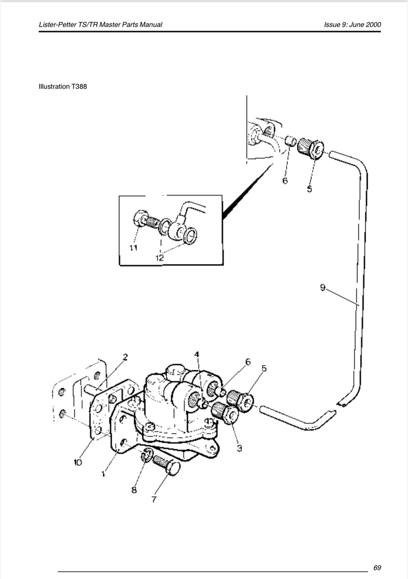 354-26310 copper sealing washer, used in the TS/TR Lister Petter engines.