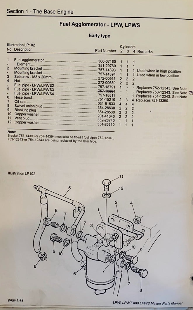 751-13390 Hose clips used on the LPW/S/T model Lister Petter engines.