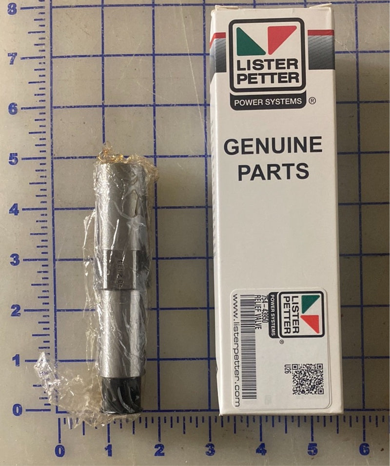 Lister Petter Oil relief valve  part number 754-43950, used in the Lister Petter LPWT4 engine only