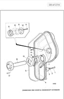 Lister Petter silicone rubber gasket/joint 351-83250, used on the HR3 model engines