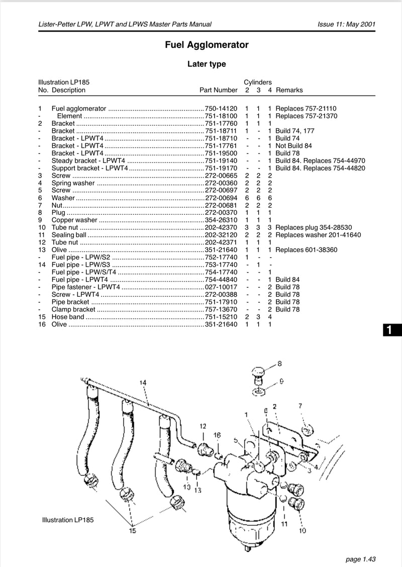 202-42371 Union, This is a very common fitting that's used throughout the LPW/S/T/G Alpha series and other Lister Petter engines.