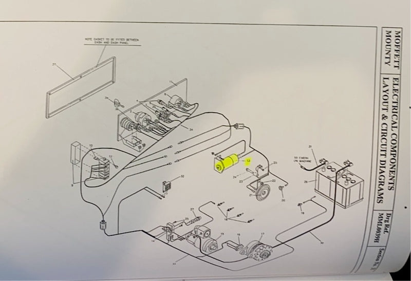 757-15420 Oil Pressure Switch, commonly used on the Moffett M5000 forklift and Lister Petter engines as applicable.