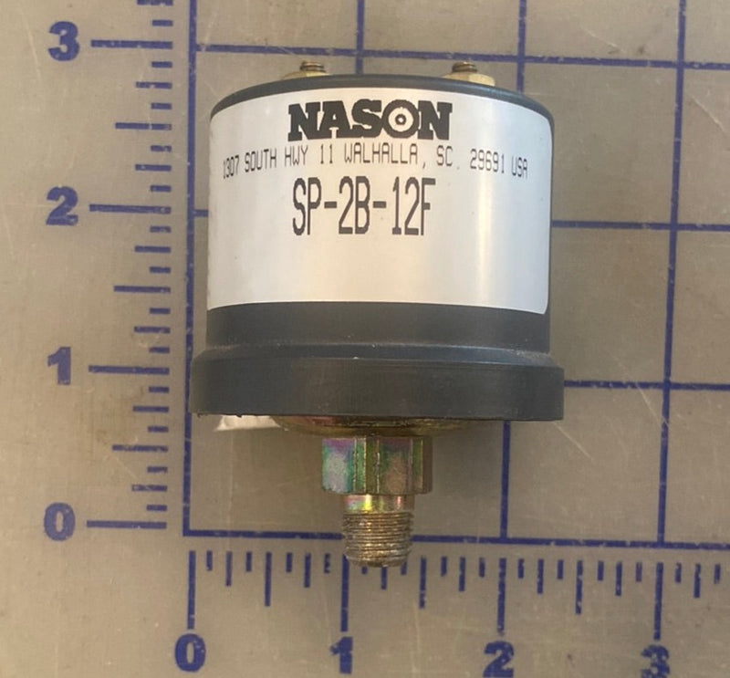 SP-2B-12F Nason low oil pressure switch, commonly used on the DMT generators