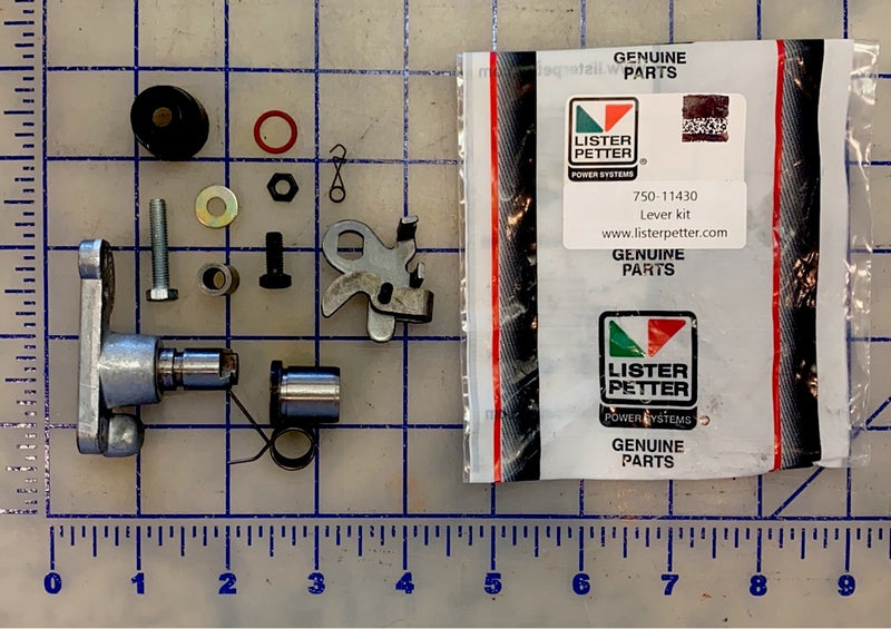 750-11430 Lever kit, used on  Lister Peter LPA, LPW/S/T model engines.