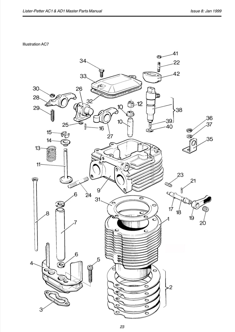 365298 Valve spring, for Lister Petter AC1 and the AD1 engines.